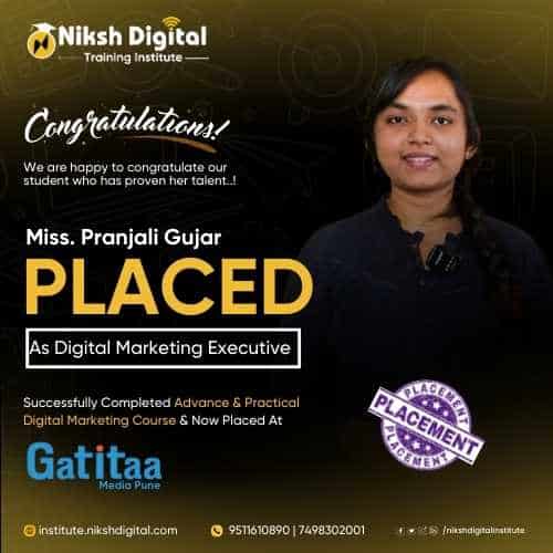 Placed Digital Marketing Student