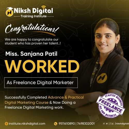 Placed Digital Marketing Student