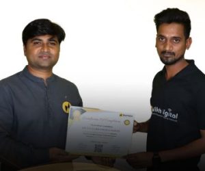 certification provide by niksh digital institute for graphic design course in amravati